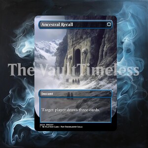 Ancestral Recall (V.2) (custom Card Alternate Art) - Etsy Ancestral Recall (V.2) (custom Card Alternate Art) - Etsy