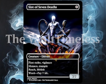 Sire of Seven Deaths - Full Art Custom Card - Etsy Canada