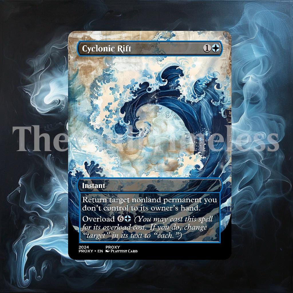 Cyclonic Rift Japanese Style Proxy - Custom Proxy for Commander
