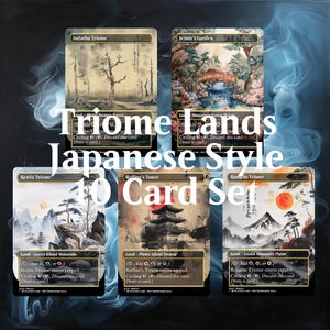 Japanese Style Triome Land Proxy Set - Custom Proxy Commander - Proxies