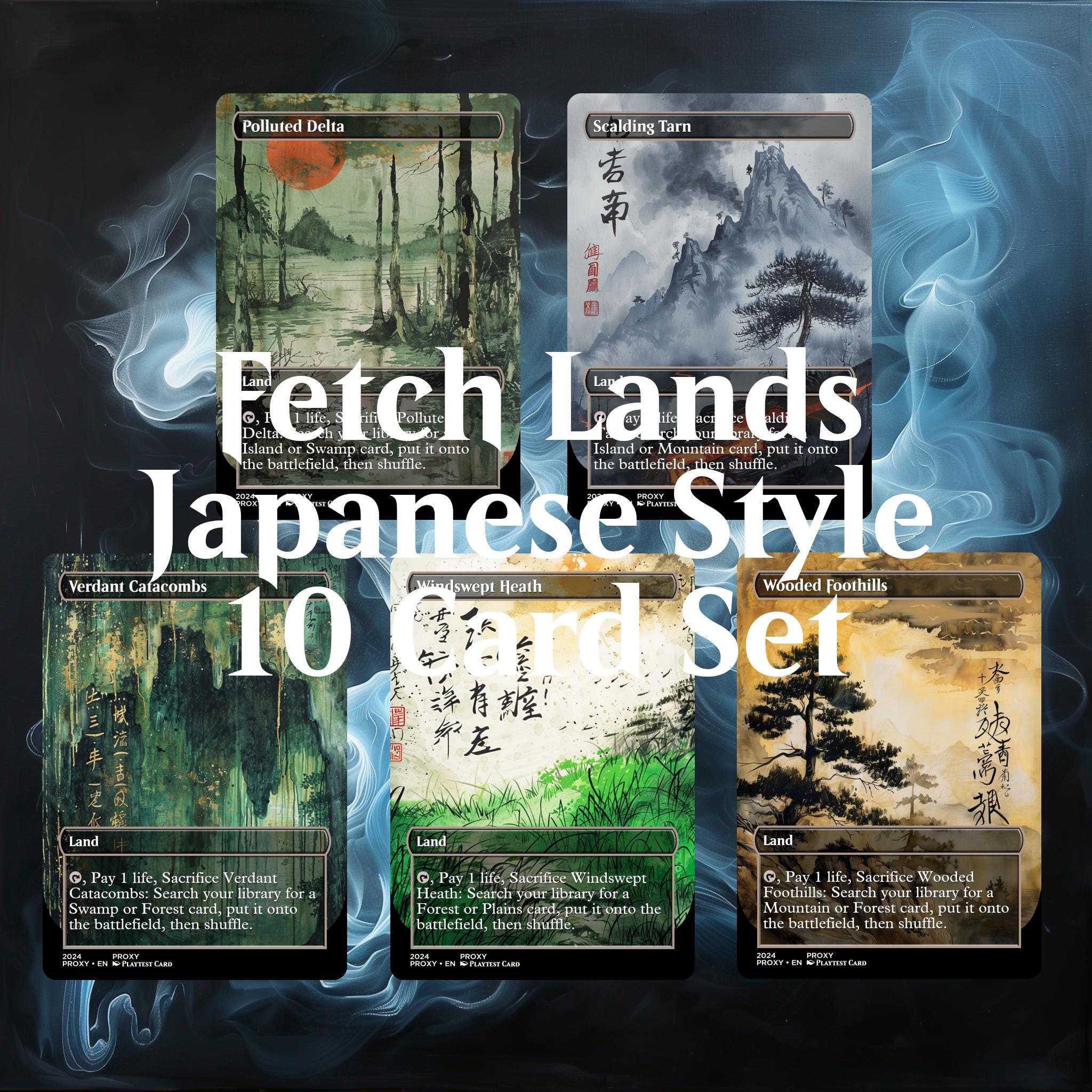 Japanese Style Fetch Land Proxy Set - Custom Proxy Commander - Proxies ...