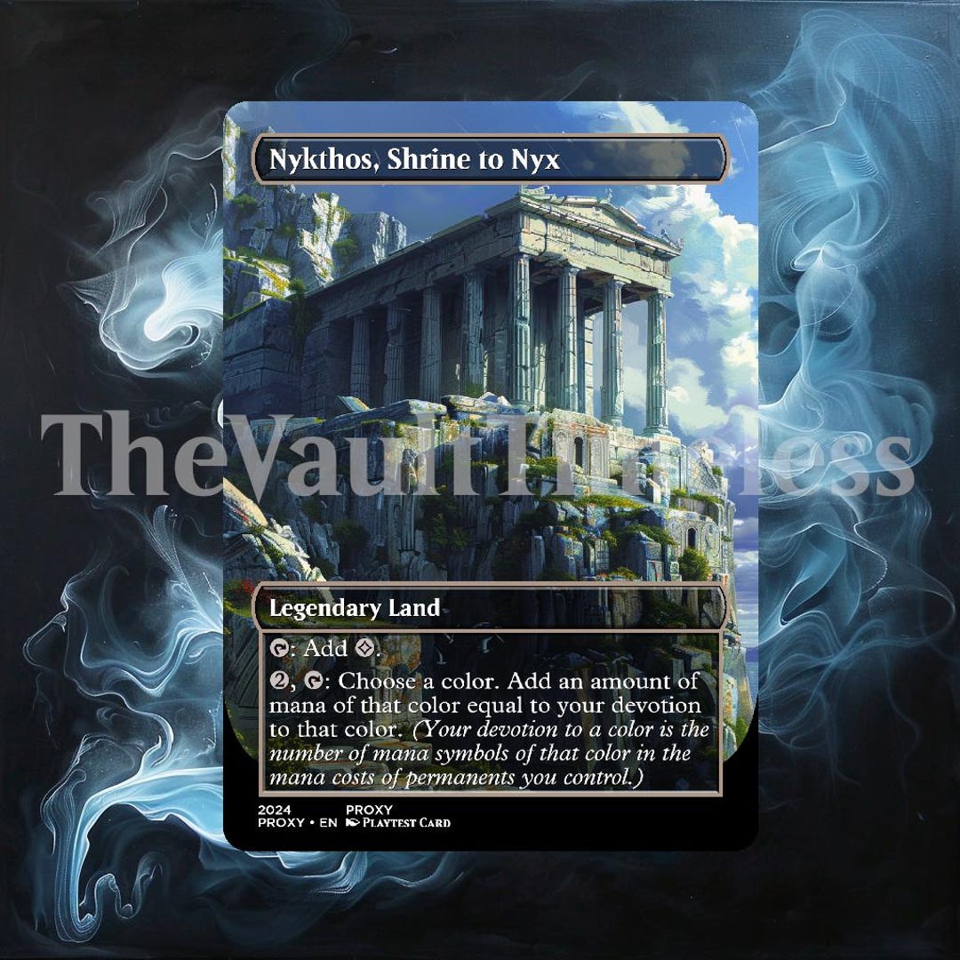 Nykthos, Shrine to Nyx Proxy - Custom Proxy for Commander