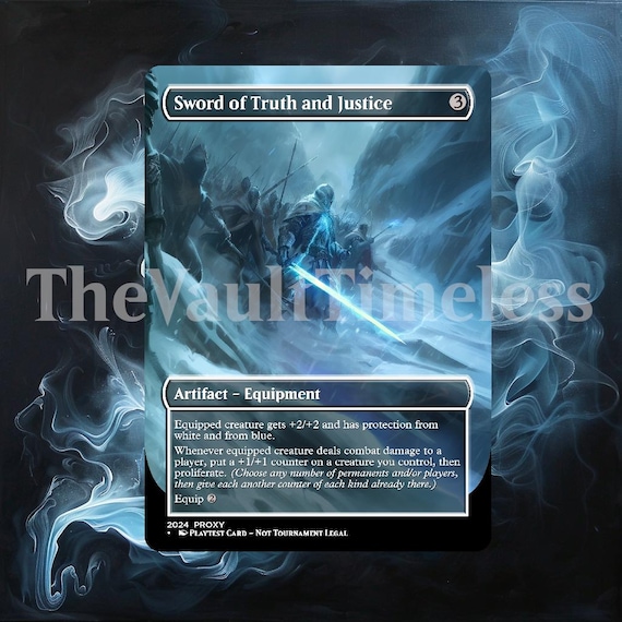 Sword of Truth and Justice Proxy - Custom Proxy for Commander - Proxies -  Etsy