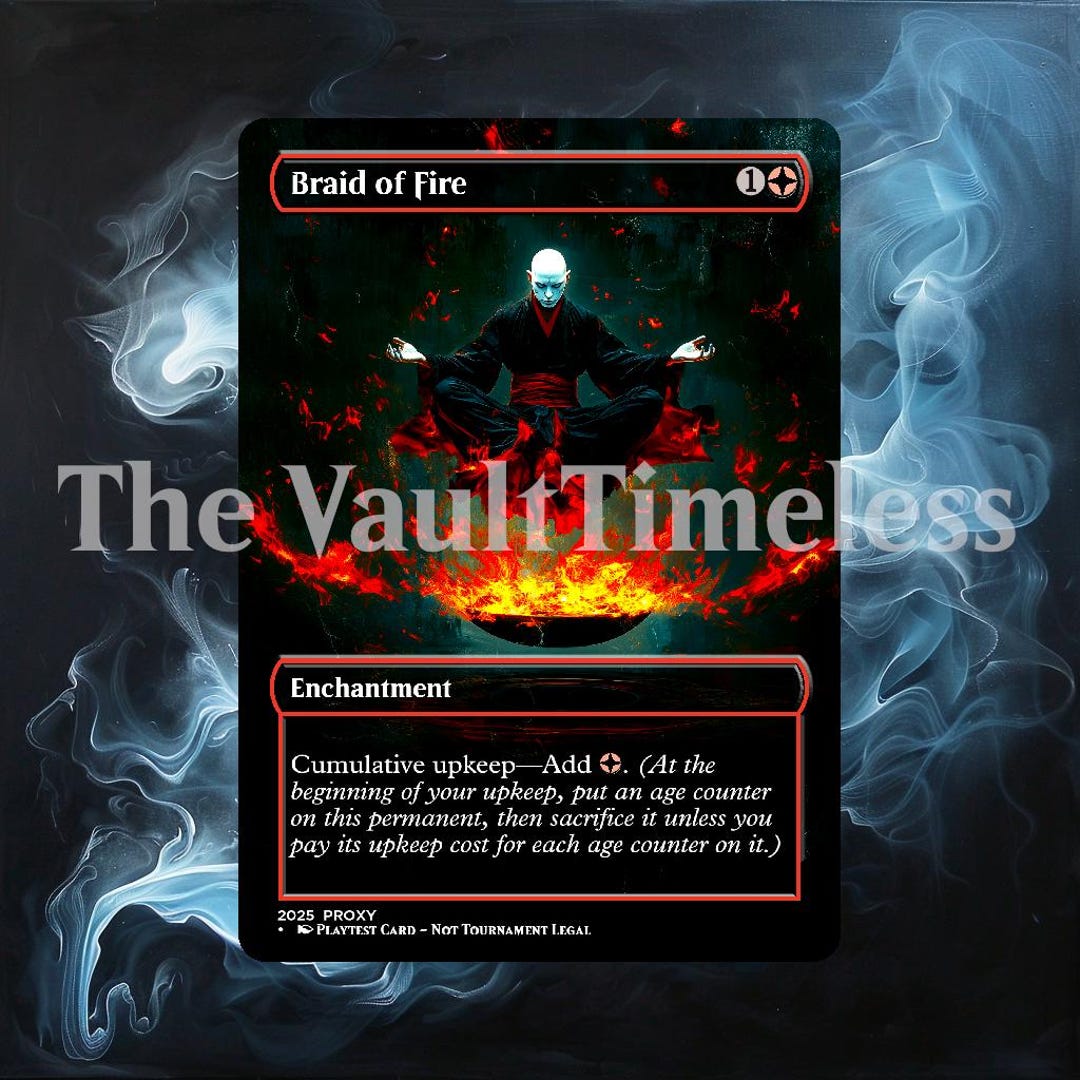 Braid of Fire Proxy - Custom Proxy for Commander - Proxies - Etsy