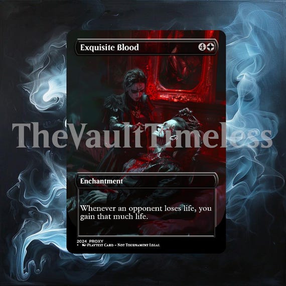cards like exquisite blood mtg Magic the Gathering - (102) some still willingly traded their lives for a chance at immortality. Magic the Gathering Crazy combo