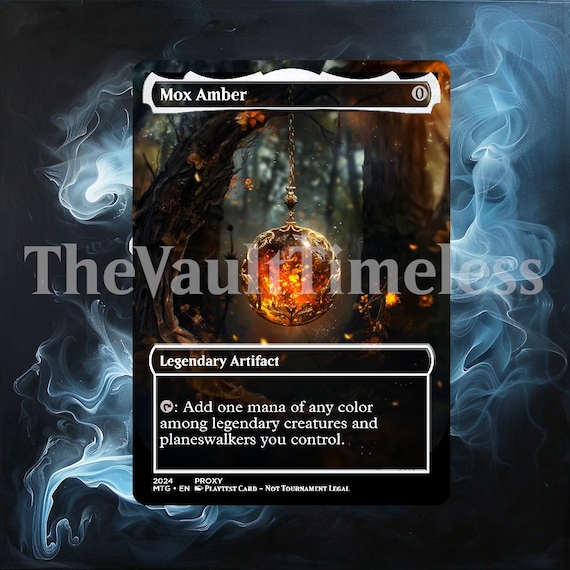 Mox Amber Proxy - Custom Proxy for Commander - Proxies - Etsy