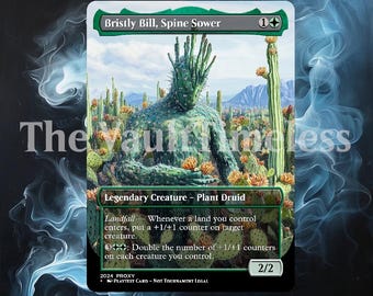mtg bristly bill commander deck Outlaws of Thunder Junction Bristly Bill, Spine Sower Standard Gaming  Playmat for Magic: The Gathering main image 1