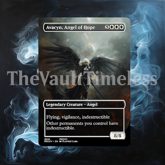 mtg avacyn angel of hope commander deck Avacyn, ANGEL TRIBAL Magic Custom CommanderComplete Legendary Creature Avacyn, Angel of Hope V1