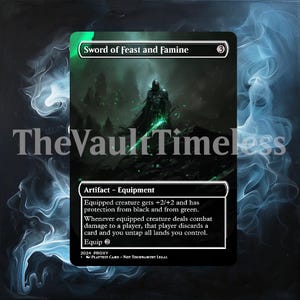 Sword of Feast and Famine Proxy - Custom Proxy for Commander - Proxies