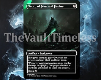 Sword of Feast and Famine Proxy - Custom Proxy for Commander - Proxies