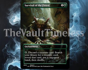 Survival of the Fittest (custom Card Alternate Art) - Etsy