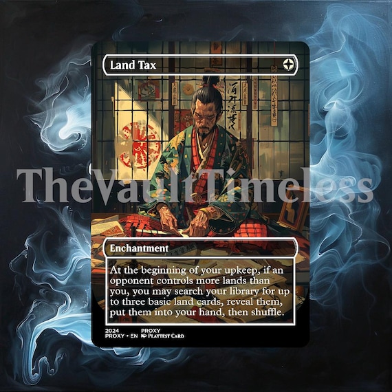 Land Tax Japanese Style Proxy - Custom Proxy for Commander - Proxies - Etsy Israel Land Tax Japanese Style Proxy - Custom Proxy for Commander - Proxies - Etsy Israel