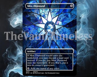 Mox Diamond (custom Card Alternate Full Art) - Etsy