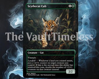 Scythecat Cub | Proxy Card - Etsy