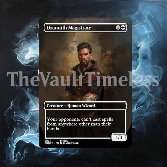 mtg cards like drannith magistrate [11] [Ikoria: Lair of Behemoths] [Foil]  Face to Face Games MTG Drannith Magistrate Ikoria: Lair