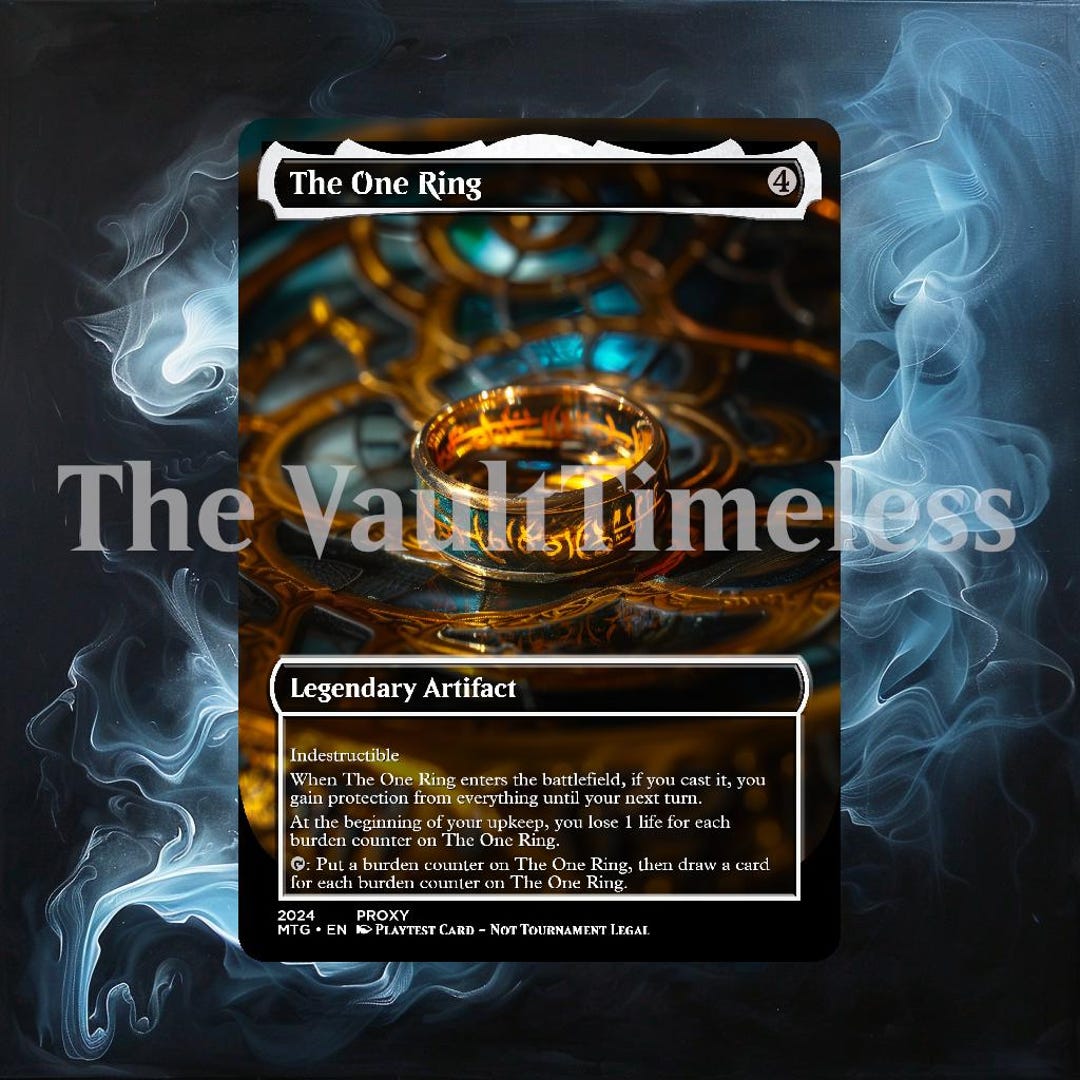 Proxy One The One Ring Proxy - Custom Proxy for Commander - Proxies - Etsy