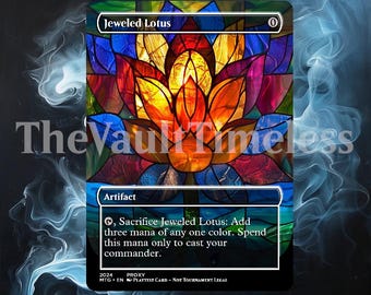 Jeweled Lotus Proxy - Custom Proxy for Commander - Proxies