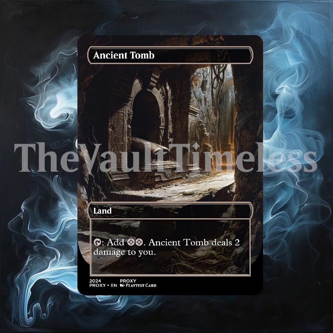 Custom Proxy Base Ancient Tomb Proxy - Custom Proxy for Commander - Proxies - Etsy