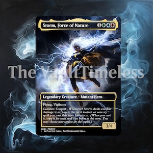 Storm, Force of Nature Full Borderless Metal Proxy for Storm, Force of Nature Full Borderless Metal Proxy for