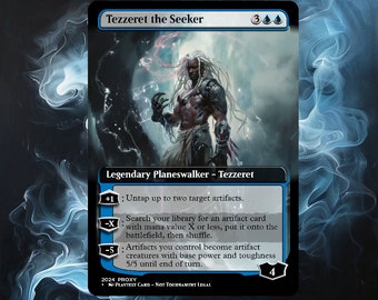 Tezzeret the Seeker Proxy - Custom Proxy for Commander MTG - Magic the Gathering Proxies - MTG Proxies