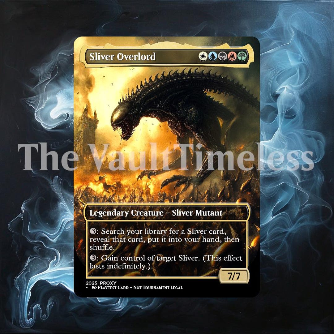 Sliver Overlord Proxy Xenomorph Style - Custom Proxy for Commander ...