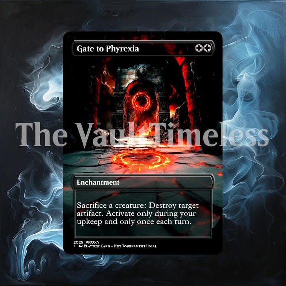 Gate to Phyrexia Proxy - Custom Proxy for Commander - Proxies - Etsy