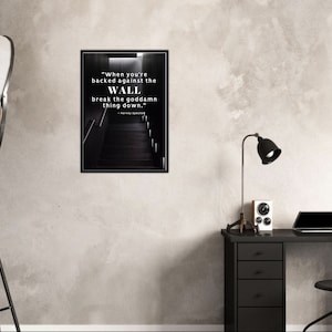 Citazione motivazionale - Abiti - Harvey Spectre - Poster Premium in carta semilucida - Decorazione da parete