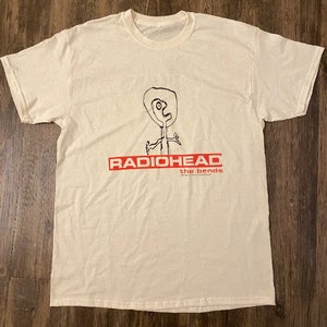 Vintage Radiohead T Shirt Radiohead The Bends Album Vintage Band Tee *gildan replica*