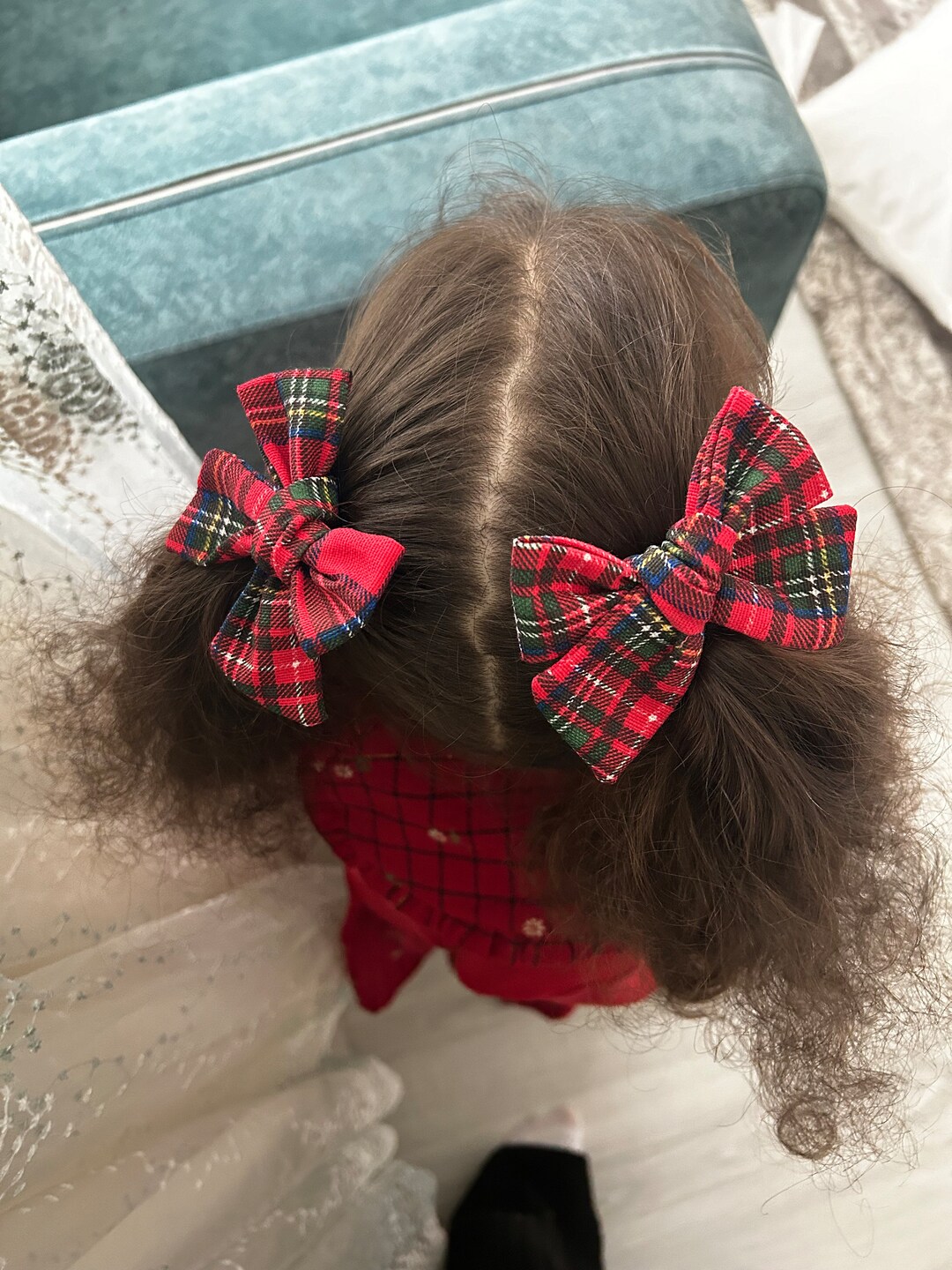 Petite Bow Band , Baby Hair Bow Clips Baby Knot Bow Head Band Pigtail