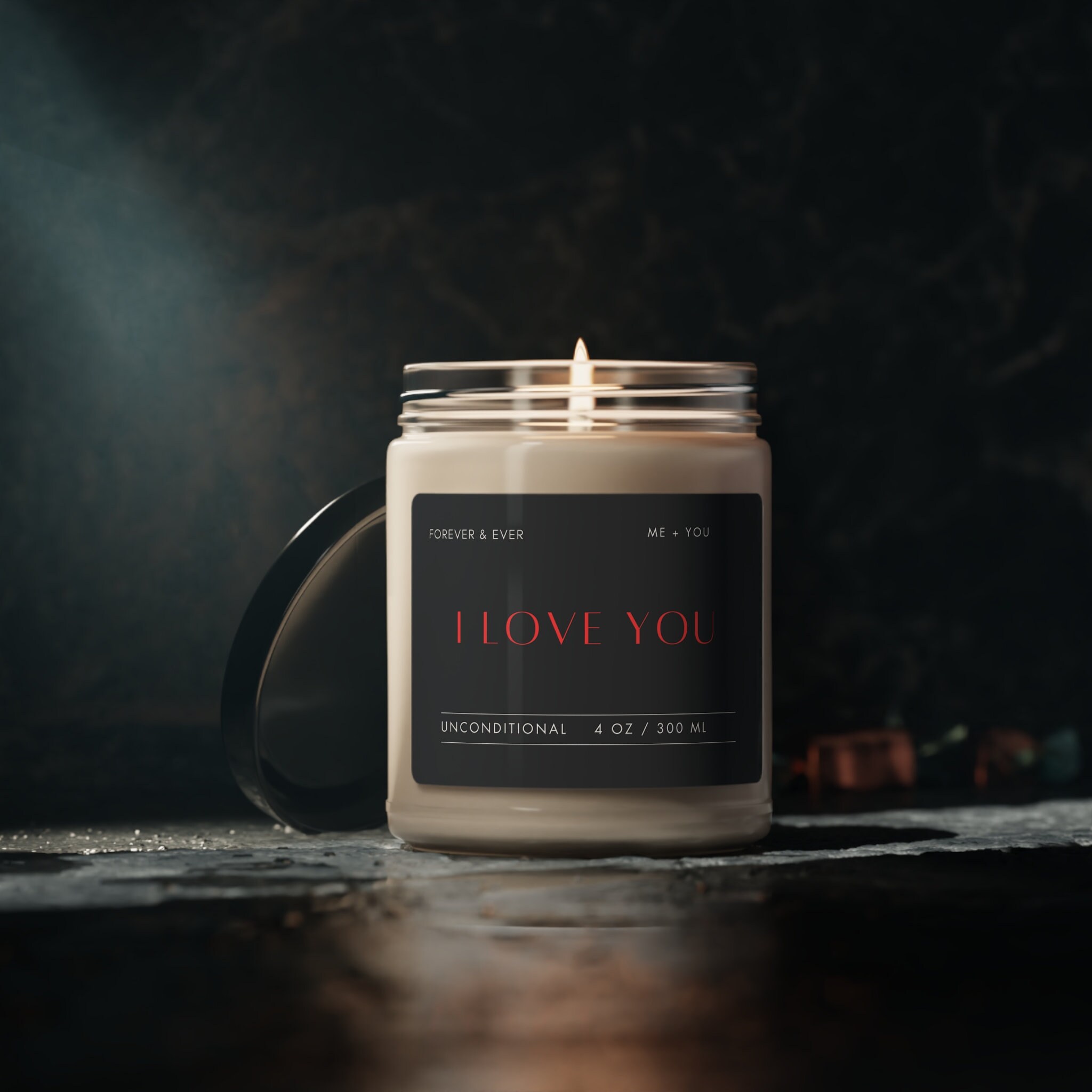 I LOVE YOU Candle, Me & You Candle, Forever Candle, Valentines Day Candle, Just Because Candle