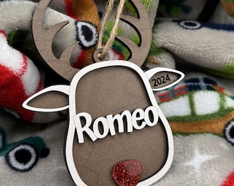 Enfeite de rena personalizado
