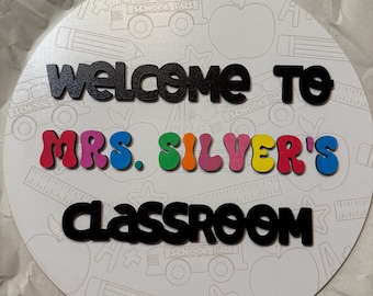 Placa de professor personalizada