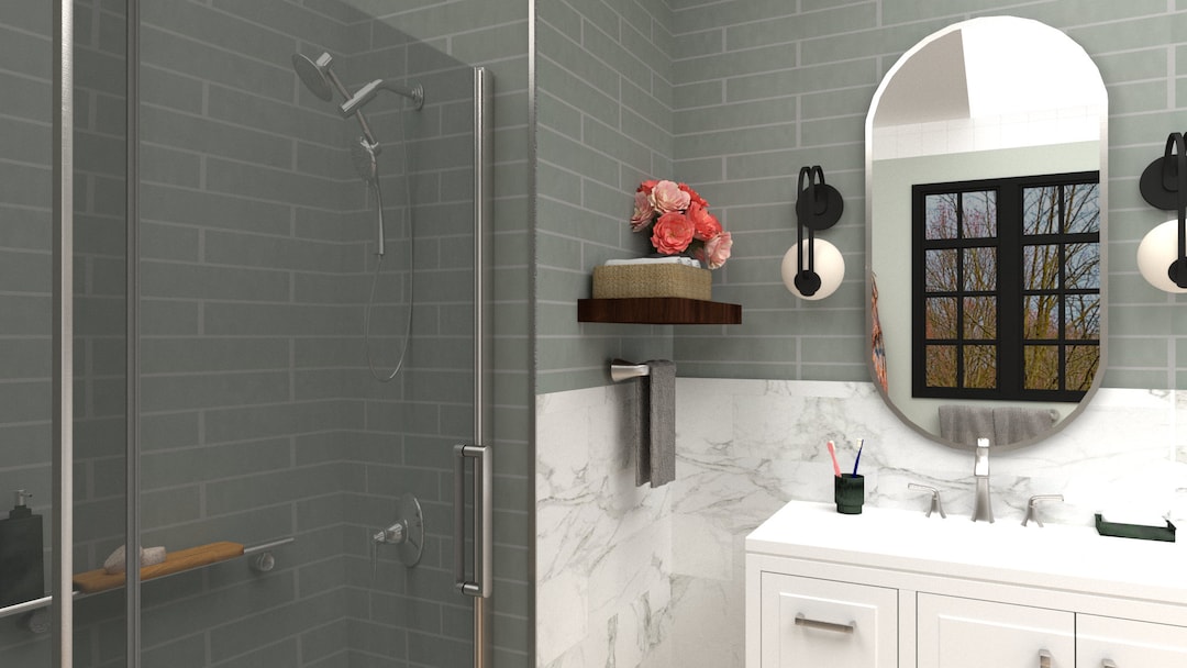 Jade Green Bathroom Downloadable Palette Etsy