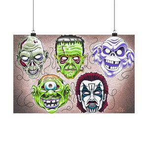 Stampe Tattoo Flash 11x17, poster orizzontali opachi, tatuaggio, tatuaggio tradizionale, tatuaggio vecchia scuola, tatuaggio flash, arte del tatuaggio, disegno del tatuaggio