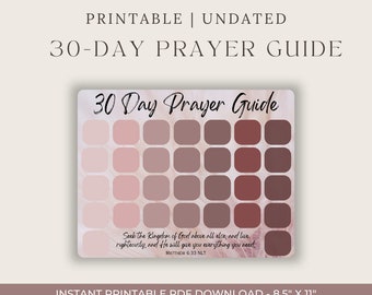 Prayer Guide - Digital Download - 30 Day Prayer Guide