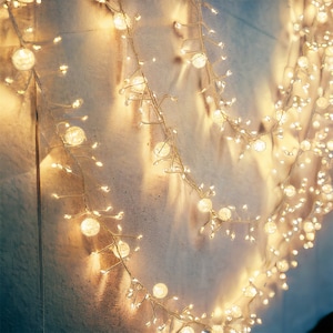 Fairy lights with crackling crystals | Waterproof fairy lights | Fairy light room decoration | Outdoor Lights | Waterproof crystal lights