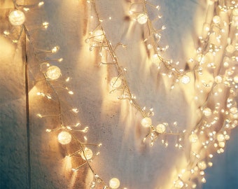 Fairy lights with crackling crystals | Waterproof fairy lights | Fairy light room decoration | Outdoor Lights | Waterproof crystal lights