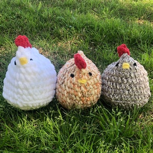Handmade Crochet Chicken: Cute Plush Stuffed Animal