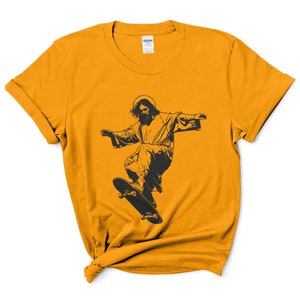 Humorous Skateboarding Jesus