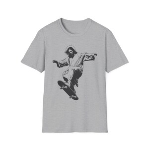 Humorous Skateboarding Jesus