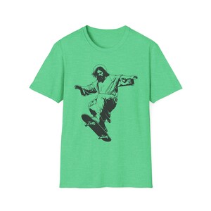 Humorous Skateboarding Jesus