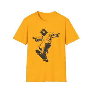 Humorous Skateboarding Jesus