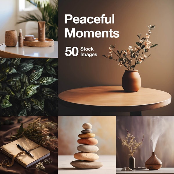 Peaceful Moments - 50 Serene Stock Images