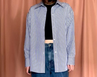 Oversize Shirt II | button down | cotton collared shirt | relaxed fit | striped shirt