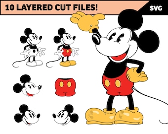 Steamboat Willie SVG: Vintage Layered Cut Files (Digital Download)