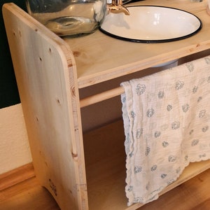 Lavabo Montessori, lavabo pour enfants, lavabo pour enfants en bois image 4