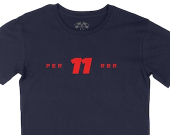 Sergio Perez #11 Tee: Red Bull Racing F1 Unisex Shirt