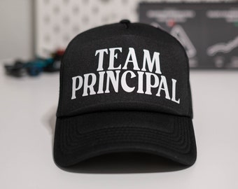 F1 Team Principal Trucker Cap - Formula 1 Hat - Men and Women