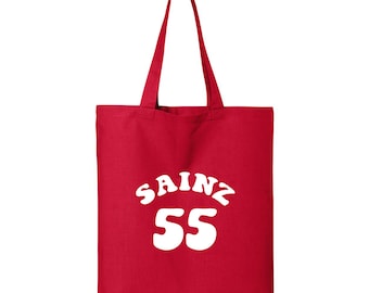 Carlos Sainz F1 Tote Bag - Ferrari Formula 1 Team Shoulder Bag