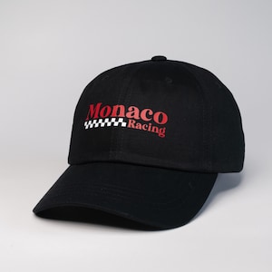 Monaco Racing F1 Dad Hat Black - Formula 1 Unisex Cap